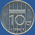 10 центов Нидерландов 1994 года